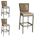 Ver imagem 1 de Kit 3 Banqueta Balcão Cozinha Churrasqueira Moderna Alumínio