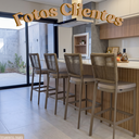 Ver imagem 2 de Kit 3 Banquetas de Alumínio para Bancada Cozinha Balcão Área Gourmet Design Moderno