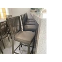 Ver imagem 4 de Kit 3 Banqueta Balcão Cozinha Churrasqueira Moderna Alumínio