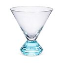 Ver imagem 2 de Conjunto 6 Copos em Vidro Base Cristal Prisma Azul 270ml JL1029 Btc
