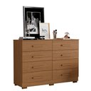 Ver imagem 2 de Cômoda para Quarto com 8 Gavetas 136cm Sirlei Atacama A09 - D’Rossi