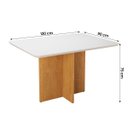 Ver imagem 3 de Mesa de Jantar Classic 120 com 6 Lugares e Tampo de Vidro