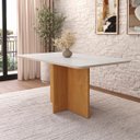 Ver imagem 2 de Mesa de Jantar Classic 120 com 6 Lugares e Tampo de Vidro
