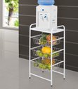 Ver imagem 3 de Fruteira Suporte Galão Microondas 3 Cestos Bebedouro:branco