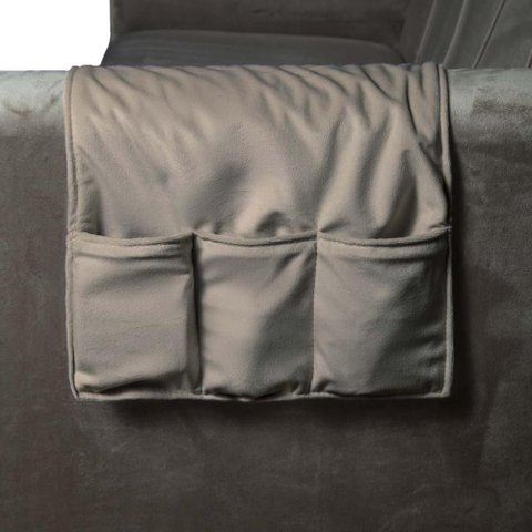 Porta Controle em Tecido Suede para Sofá Herrero