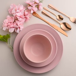 Conjunto 48 Bowls de Cerâmica Rosa Cronus Lyor Cumbucas para Restaurantes Açai Petiscos - 3