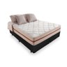 Cama Box King Tecido Sintético Preto com Colchão Pillow Angel - Bello Box - Molas Ensacadas 62x193x2 - 1