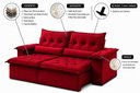 Ver imagem 2 de Sofá Ventura Retrátil e Reclinável 280cm - Vermelho