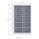 Ver imagem 2 de Armário 4 Portas Lavanderia Multiuso Multimóveis CR8000 Branco