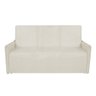 Sofá Pequeno 3 Lugares Confortável 1,60m Vanuza Amo Móveis:Bege - 2