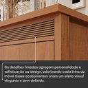 Ver mais imagens de Cômoda 8 Gavetas 100% MDF Pacioli Marrom/Rubi