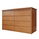 Ver imagem 3 de Cômoda 8 Gavetas 100% MDF Pacioli Marrom/Rubi