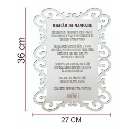 Oração Da Cabeleireira Placa Mdf Decoração