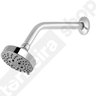 Ducha Chuveiro Banho de Parede Redonda Com Seletor Para 5 Jatos Articulada Com Braço 17 cm Luxsanit - 5