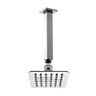 Ducha Chuveiro Banho de Teto Quadrado 10 x 10 Slim Ultrafino Aço Inox Articulada Com braço Luxsanit - 1