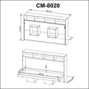 Ver imagem 3 de Cama Articulada Horizontal Solteiro com Nichos Cm8020 Amêndoa Tecnomobili