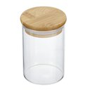 Ver imagem 1 de Kit 6 Potes Vidro Tampa Bambu Hermético Temperos 200ml