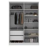 Guarda Roupa Solteiro 4 Portas 2 Gavetas Olivia Espresso Móveis - 2