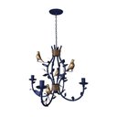 Ver imagem 3 de Pendente Rústico Azul Mediterrâneo Farm House Rustico com Pássaros de Porcelana