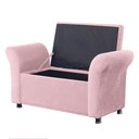 Ver imagem 1 de Recamier Bau Egeo 120x Suede Rosa Bebe - Dominic Decor