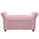 Ver imagem 2 de Recamier Bau Egeo 120x Suede Rosa Bebe - Dominic Decor