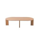 Ver imagem 3 de Mesa de Centro Orgânica 120cm Chanfrada Pé Madeira Móvel na Caixa