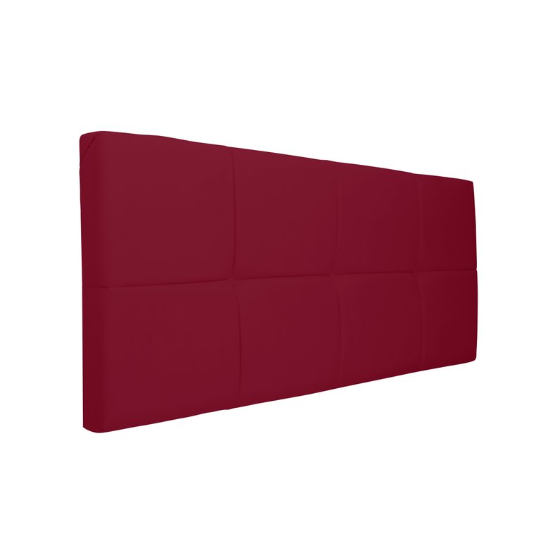 Painel Cabeceira Casal 1,40cm Suede Vermelho SMF DECOR Painel Cabeceira Casal 1,40cm Suede Vermelho SMF DECOR