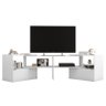Rack Extensível Canto Inovatta para TV até 65” Branco Velluto - PR Móveis - 1