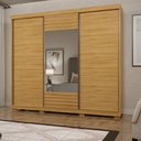 Ver imagem 4 de Guarda-Roupa Casal com Espelho Tanner 3 portas de Correr  Camarú / Robel Móveis