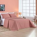 Ver imagem 1 de Kit Cobre Leito Espanha Casal Queen 03 Peças Micropercal 200 Fios Matelado White Line - Rosê