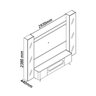 Rack com Painel para Tv 84 Polegadas 238cmx293cm com Led Espelhos 100% Mdf Luminare/nobre - 3
