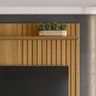 Painel Bless 1.6 Ripado Com Prateleira 25mm Para Tv Até 65 Polegadas Lukaliam Móveis - Freijó/Off - 4