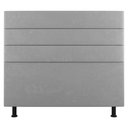 Ver imagem 1 de Cabeceira Cama Box Casal King Size Malik 195cm Suede Cinza Claro - Abmaza