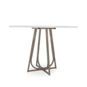 Ver imagem 7 de Mesa de Jantar 110cm Cambará Bege/Off White/Chocolate