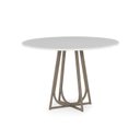 Ver imagem 1 de Mesa de Jantar 110cm Cambará Bege/Off White/Chocolate