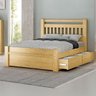 Cama Queen Size 2 Gavetas Orleans - 1,60m:mel - 1