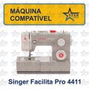 Ver imagem 2 de Móvel Gabinete Luxo Maquina Costura Singer Facilita Pro 4411
