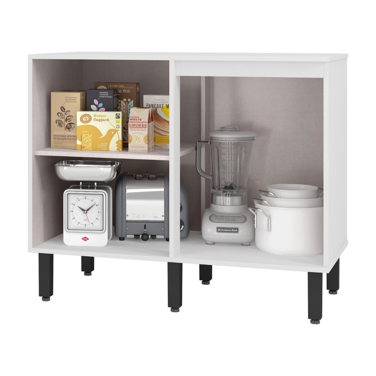 Balcão de Cozinha Canto 1 Porta Vicenza Espresso Móveis - 2