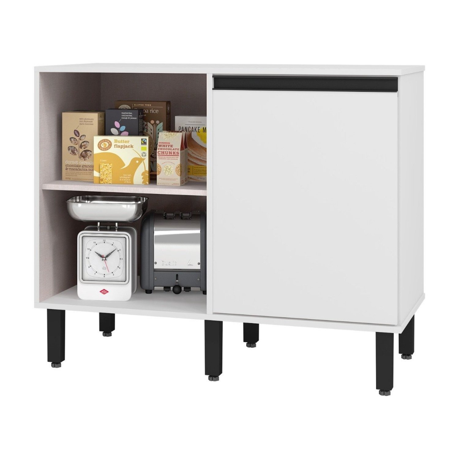 Balcão de Cozinha Canto 1 Porta Vicenza Espresso Móveis - 1