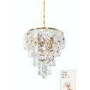 Ver imagem 1 de Lustre Cristal K9 Dourado / Imperial C/ Lâmpadas - 3 Tonalidades