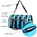 Ver imagem 7 de Bolsa Transporte Pet Cachorro Gato Animais Estimaçao Faixa Refletiva Passeio Viagem Caminhada Confor