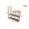 Nicho TRIPLO metalon 100X20 AMAD CLARO/DOURADO  METALICO 03 - 2