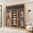Ver imagem 1 de Closet com Maleiro Fechado 220 cm Frame Yescasa