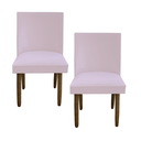 Ver imagem 1 de Kit 02 Cadeiras Para Sala De Jantar Tóquio Pés palito Suede Rosa Bebê - D'Classe Decor