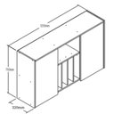 Ver imagem 3 de Armário Aéreo 2 Portas 120cm Maldivas Espresso Móveis