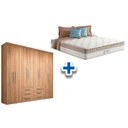 Ver imagem 1 de Cama Box Casal + Colchão King Best + Guarda Roupa Master 8.6 Atacama