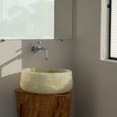 Ver imagem 1 de Cuba de Pedra Ônix 39x39x15cm Astra