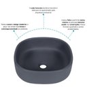 Ver imagem 4 de Cuba Persona Resina Concreto 36,5x36,5x13cm