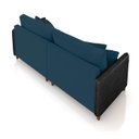 Ver imagem 7 de Sofá 2 Lugares Living 172cm Pé Madeira Valença Pto/veludo Azul K01 - D'Rossi