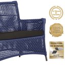 Ver imagem 4 de Jogo Sofá e 2 Poltronas de Área Igapó Alumínio Pintura Marrom Corda Náutica Estofado 9 Trama